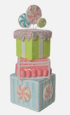 18.5 in Pastel Candy Gift Box Stack