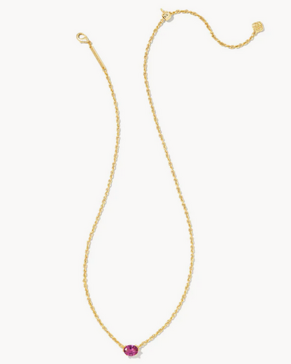 Kendra Scott Cailin Necklace Purple Crystal on Gold (FEB.)