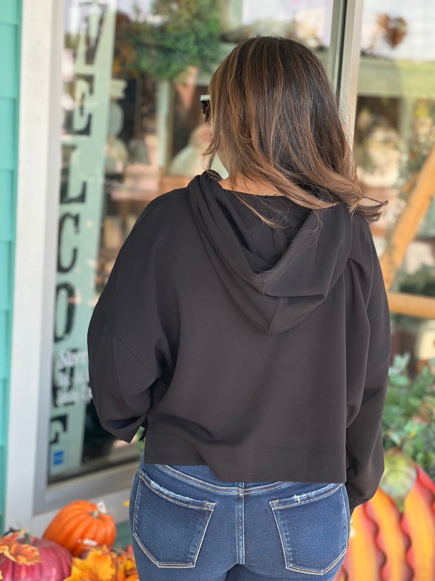 Soft Black Hoodie Pullover