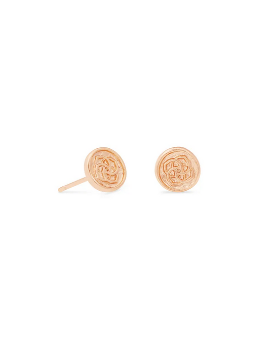 Kendra Scott Rose Gold Dira Coin Stud