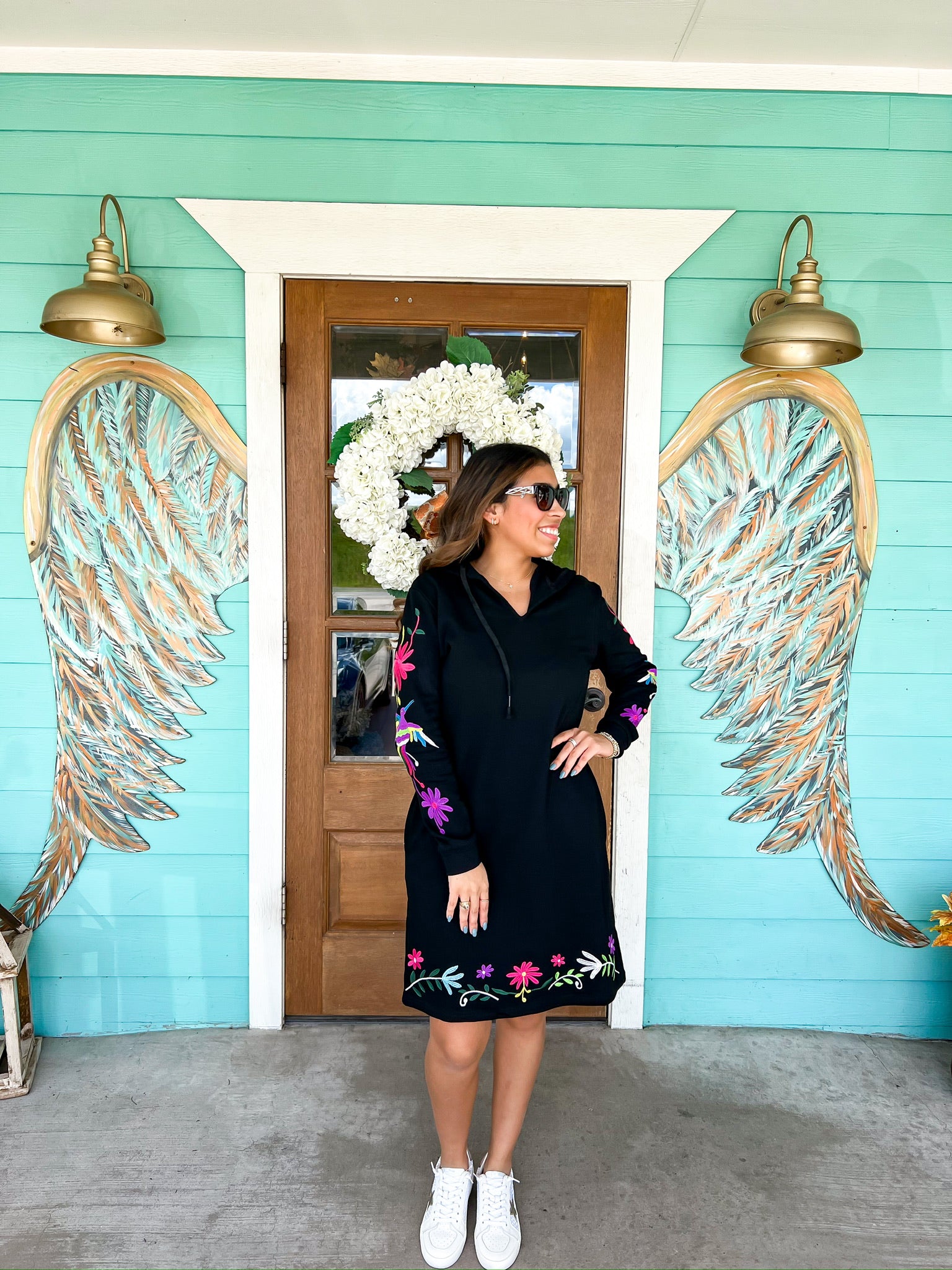 Multi Embroidered Jill Dress Rhinestone Angel Multi Embroidered Jill Dress Rhinestone Angel
