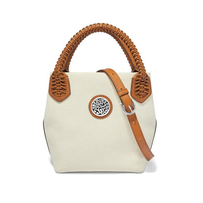 Brighton White Reina Med Tote