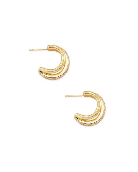 Kendra Scott Livy Huggie Earring Gold