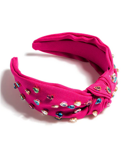 Magenta Gemmie Knotted Headband