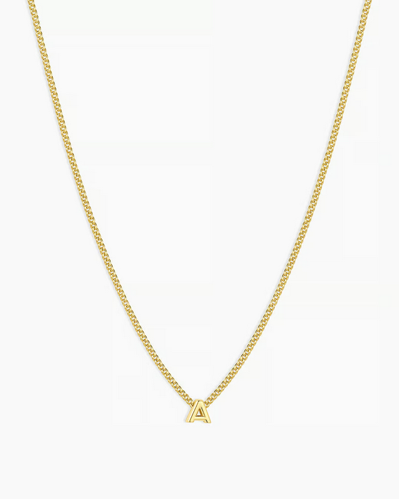 Gorjana Wilder Mini Alphabet Necklace - Gold