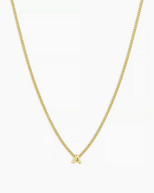 Gorjana Wilder Mini Alphabet Necklace - Gold