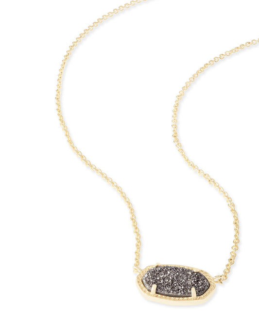 Kendra Scott Elisa Necklace Gold Platinum Drusy