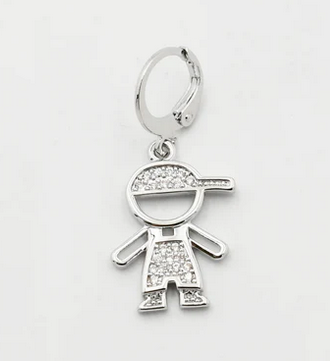 Treasure Jewels Silver Boy Charm