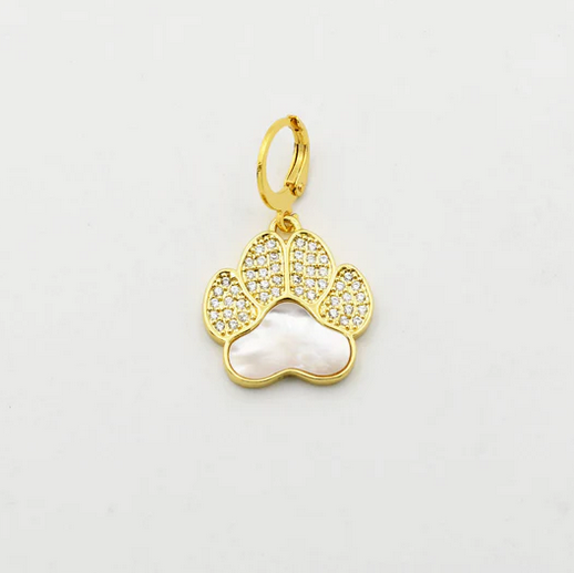 Treasure Jewels Iridescent Pet Paw Charm