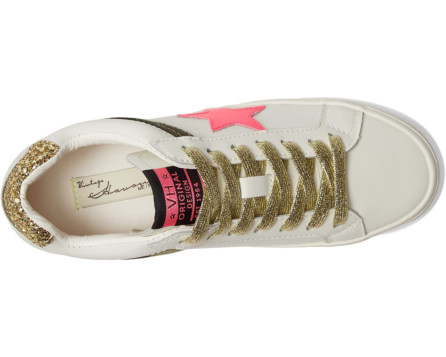 Vintage Havana Bounce Gold Lace Sneaker