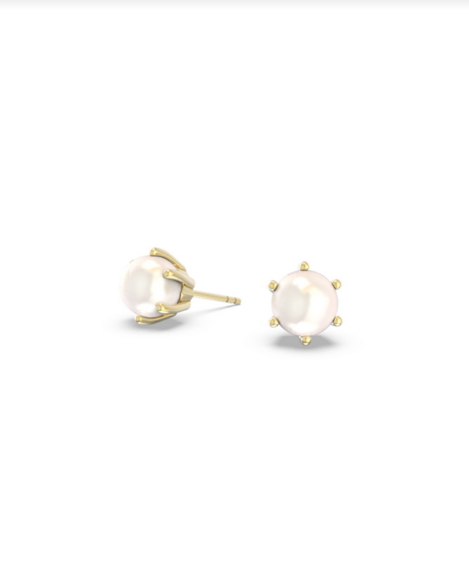 Kendra Scott Gold Ashton Pearl Studs