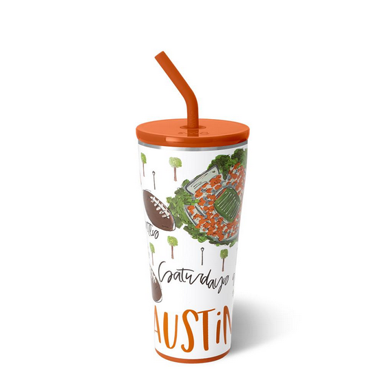 Swig Saturdays in Austin Straw Tumbler 32oz