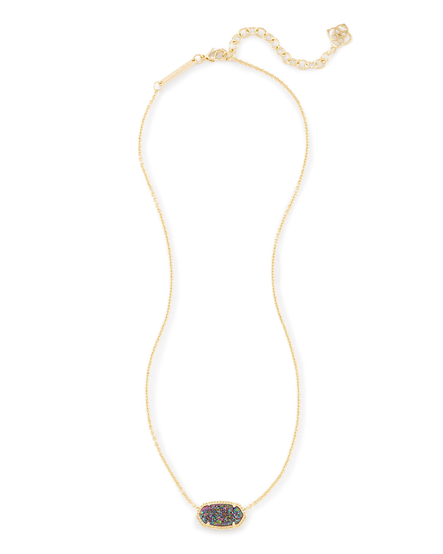 Kendra Scott Elisa Necklace Gold Multi Drusy