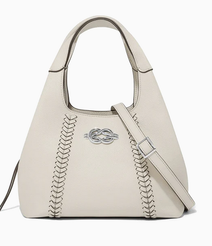 Brighton Shoe White Shay Convertible Bag