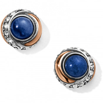 Brighton Neptune's Rings Blue Button Studs