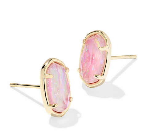 Kendra Scott Grayson Stud Earring Gold Pink Iri MOP