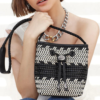 Brighton Ferrara Rossana Mini Bucket Via Vai Black
