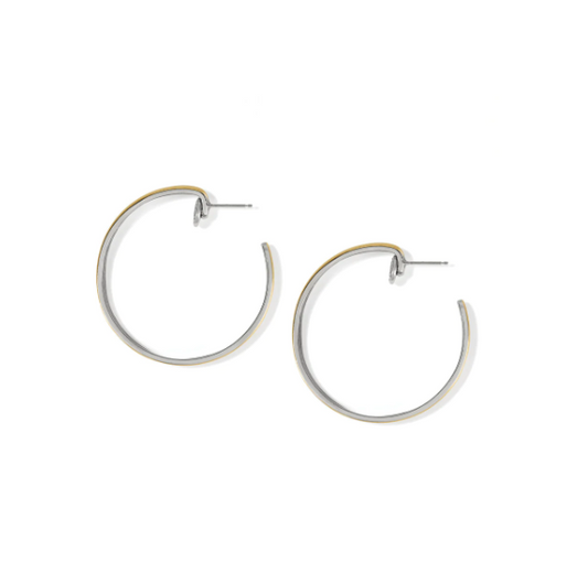 Brighton Ferrara Entrata Medium Gold Hoops