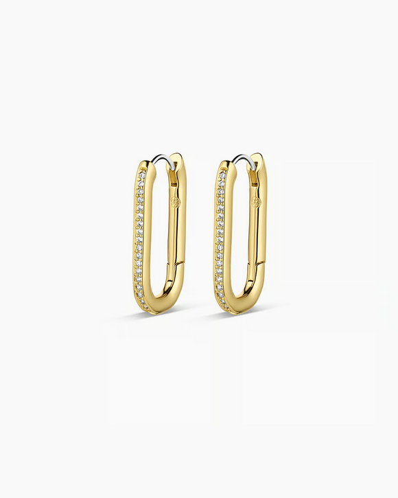 Gorjana Zoey Shimmer Hoops - Gold