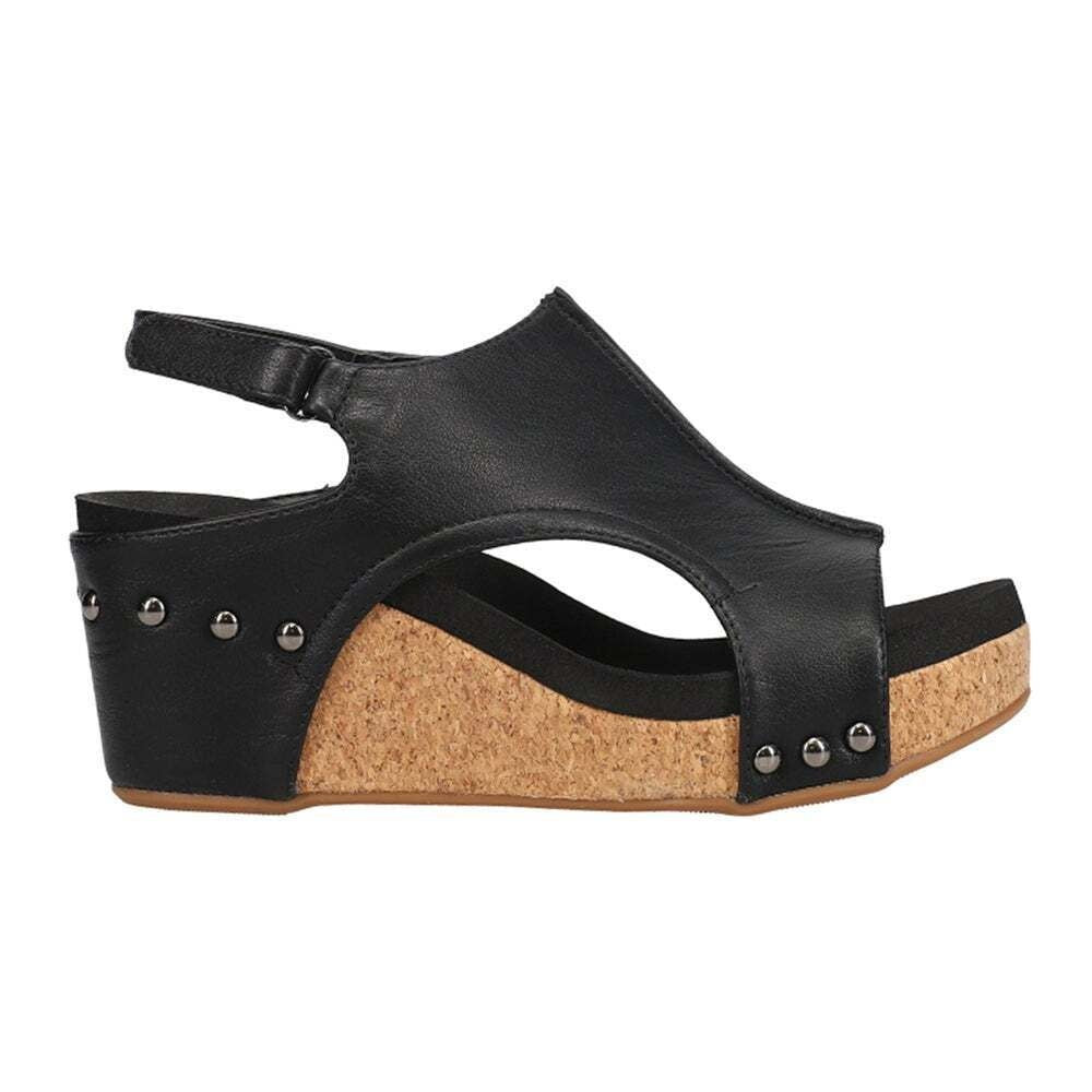 Corkys Carley Wedge in Black