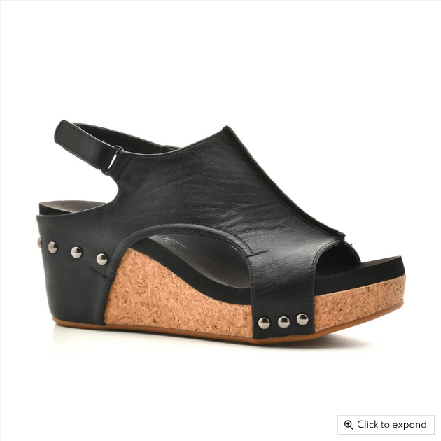 Corkys Carley Wedge in Black