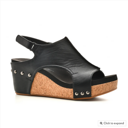 Corkys Carley Wedge in Black