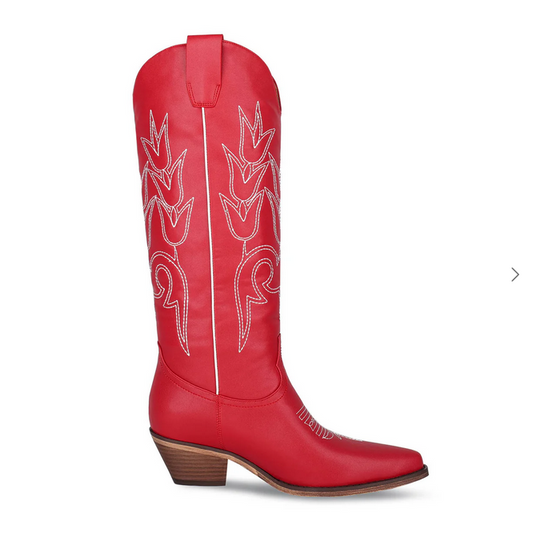 Marfa Boots - The Reba Red Tall