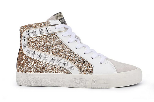 Vintage Havana Mateel Gold Glitter High Top Sneaker