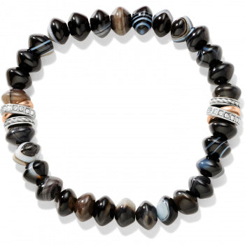 Brighton Neptune's Rings Banded Agate Stretch Bracelet