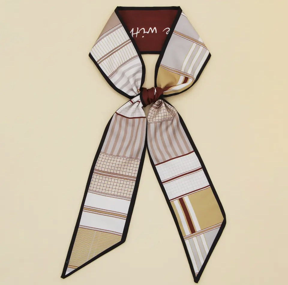 Brown Multi Twilly Scarf