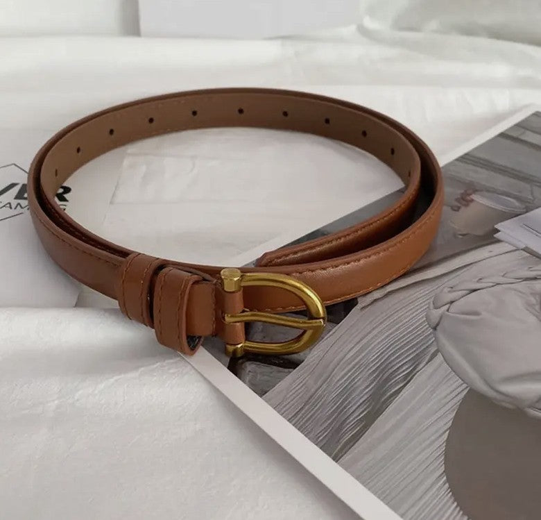 Camel Thin Retro Belt