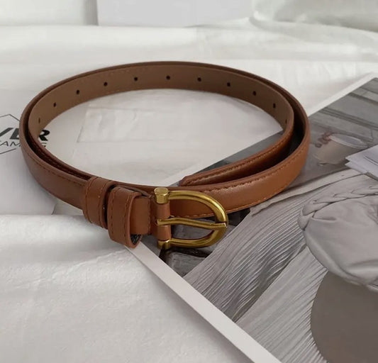 Camel Thin Retro Belt