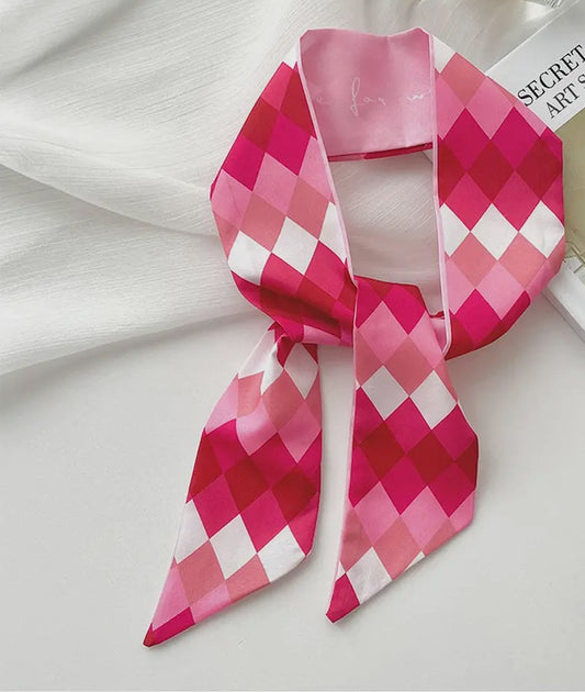 Multi Pink Diamond Twilly Scarf