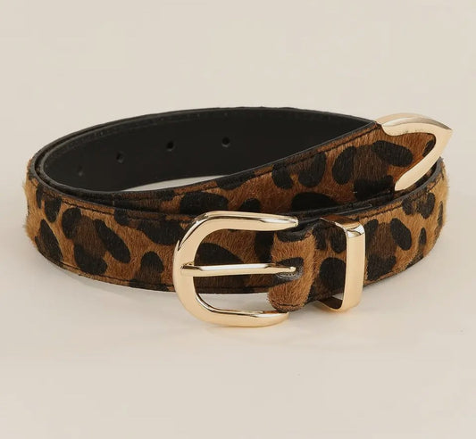Leopard Print Fashion Belt