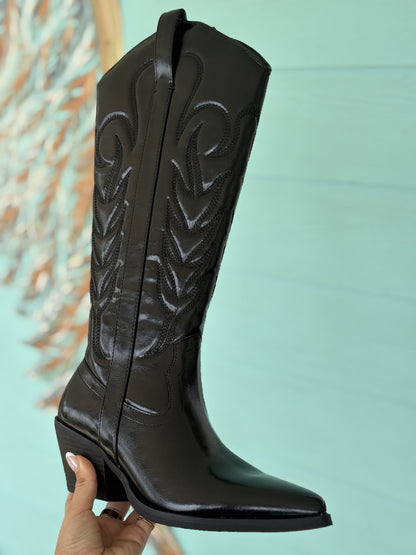 Matisse Dixie Black Patent Boots