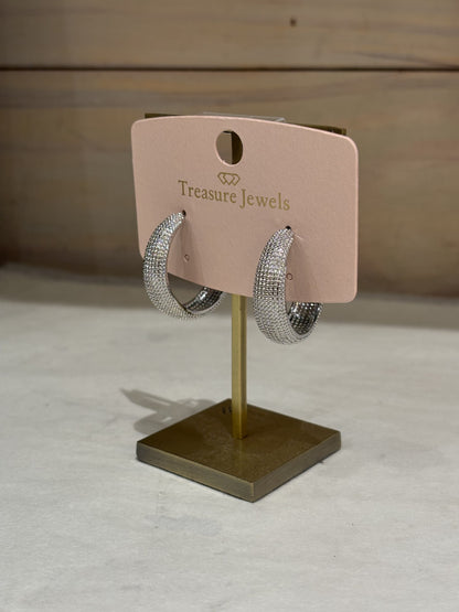 Treasure Jewels Glow Hoop Silver