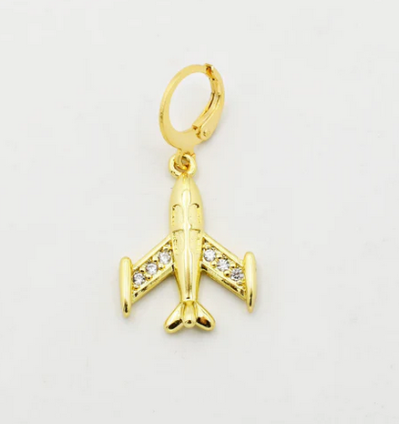 Treasure Jewels Airplane Charm