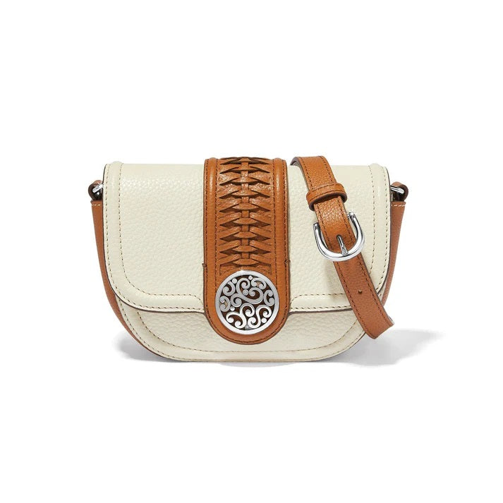 Brighton White Emmie Flap Bag