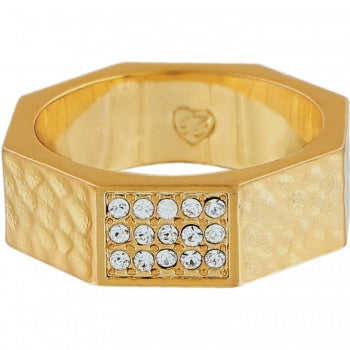 Brighton Meridian Zenith Gold Faceted Ring- 9