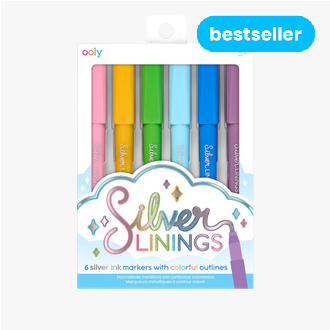 OOLY Silver Linings Outline Marker Set