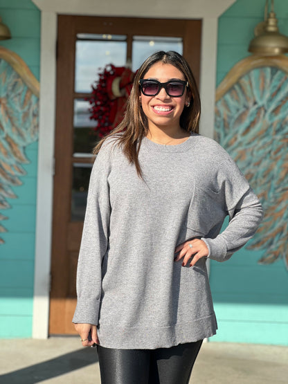 Grey Penn Lightweight Sweater