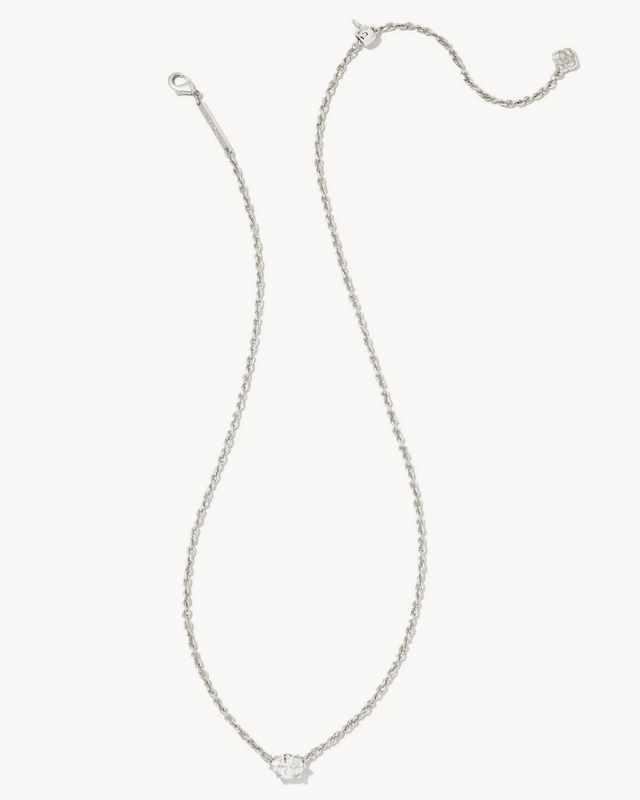 Kendra Scott Cailin Necklace White CZ on Silver