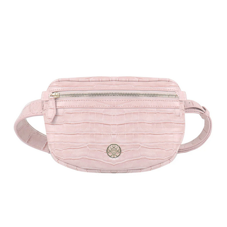 Natalie Wood Grace Belt Bag Petal Pink Croc