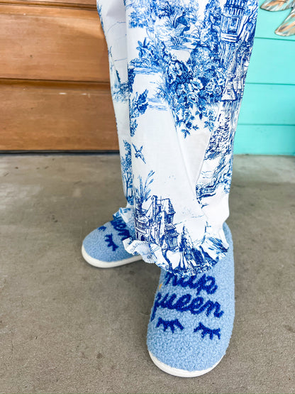 Colette Blue Toile PJ Pants