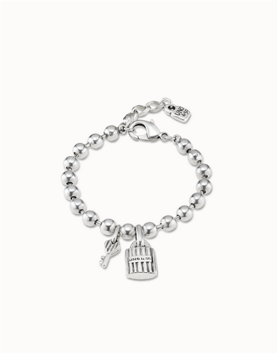 Uno De 50 Silver Key Bracelet