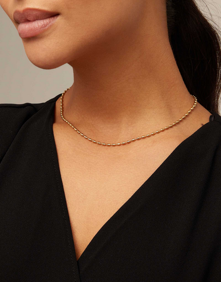 Uno de 50 MyChain Oval Link Necklace Gold