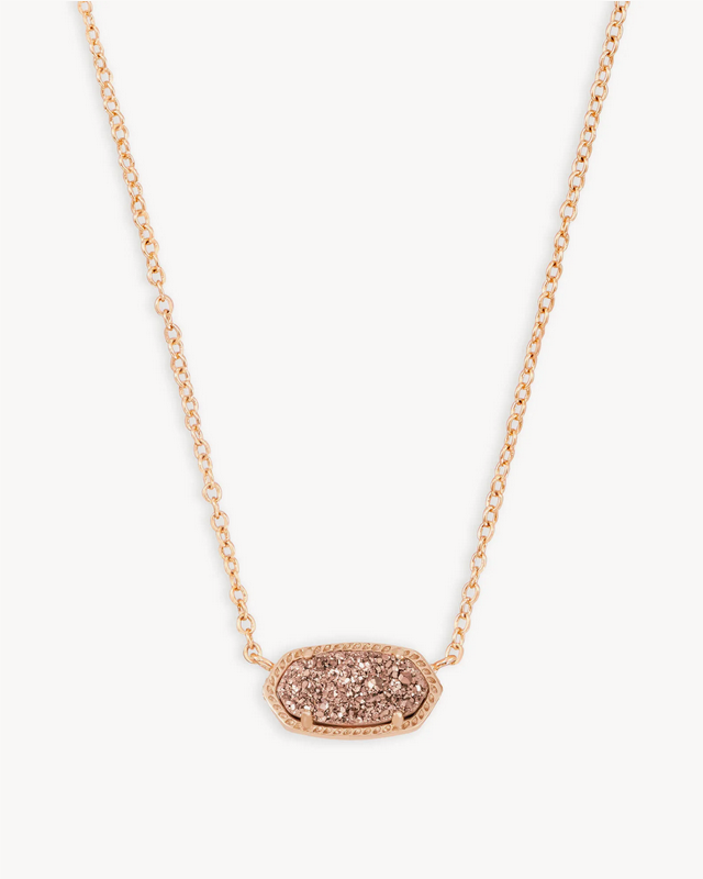 Kendra Scott 20" Elisa Drusy Neckalce in Rose Gold