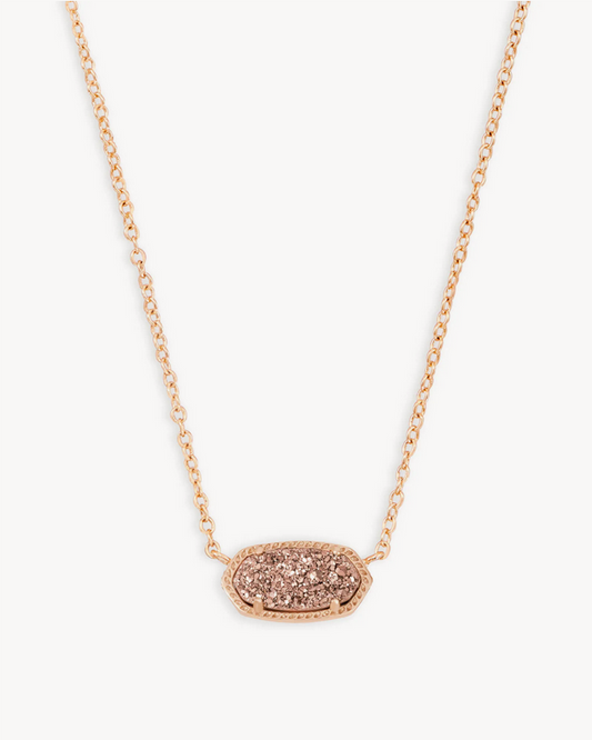 Kendra Scott 20" Elisa Drusy Neckalce in Rose Gold