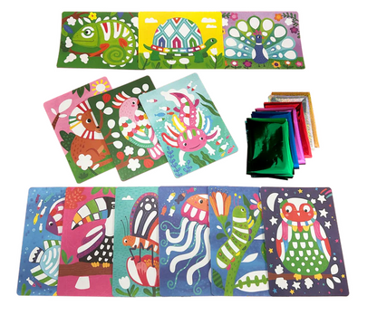 Ooly Foiltastic Foil Art Kit - Awesome Animals