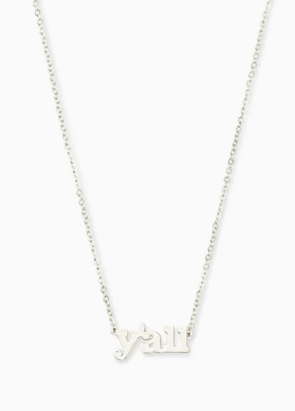 Kendra Scott Y'all Pendant Sterling Silver